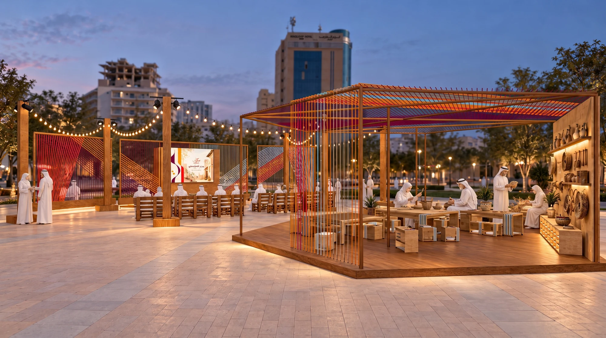 الساحة والمسرح